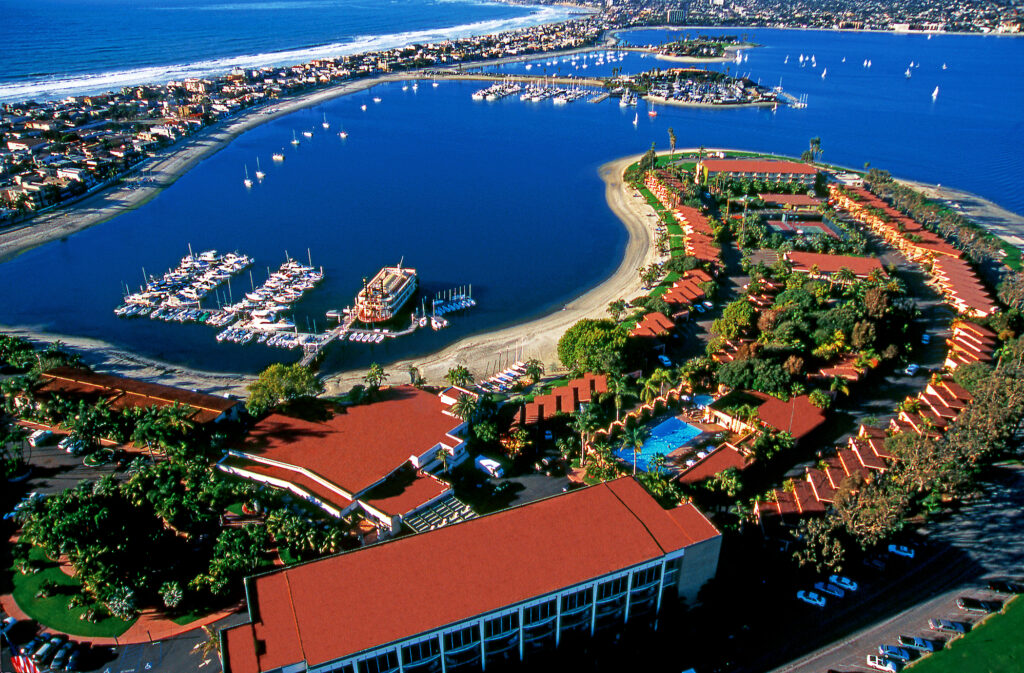 Aerial view of Bahia Resort Hotel
