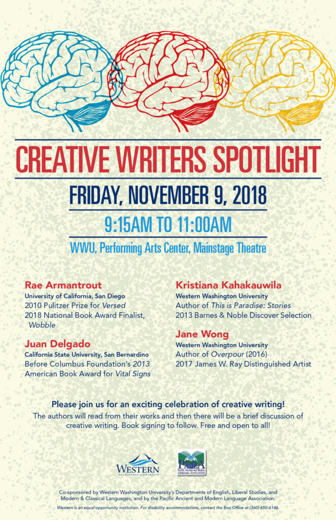 PAMLA General Session: Creative Writers Spotlight 2018