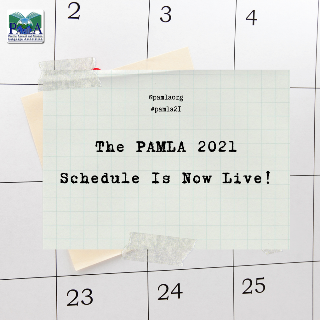 PAMLA 2021 Schedule