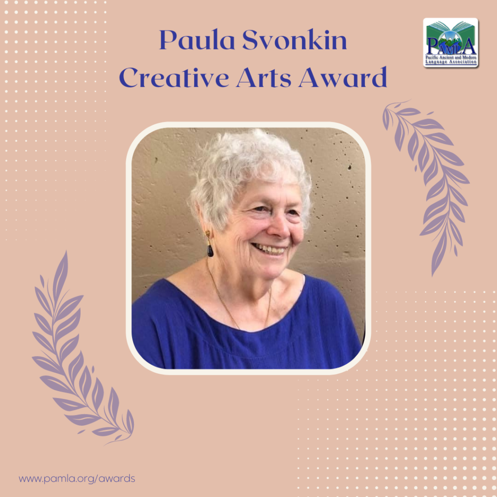 PAMLA 2022 Paula Svonkin Creative Arts Award Winners
