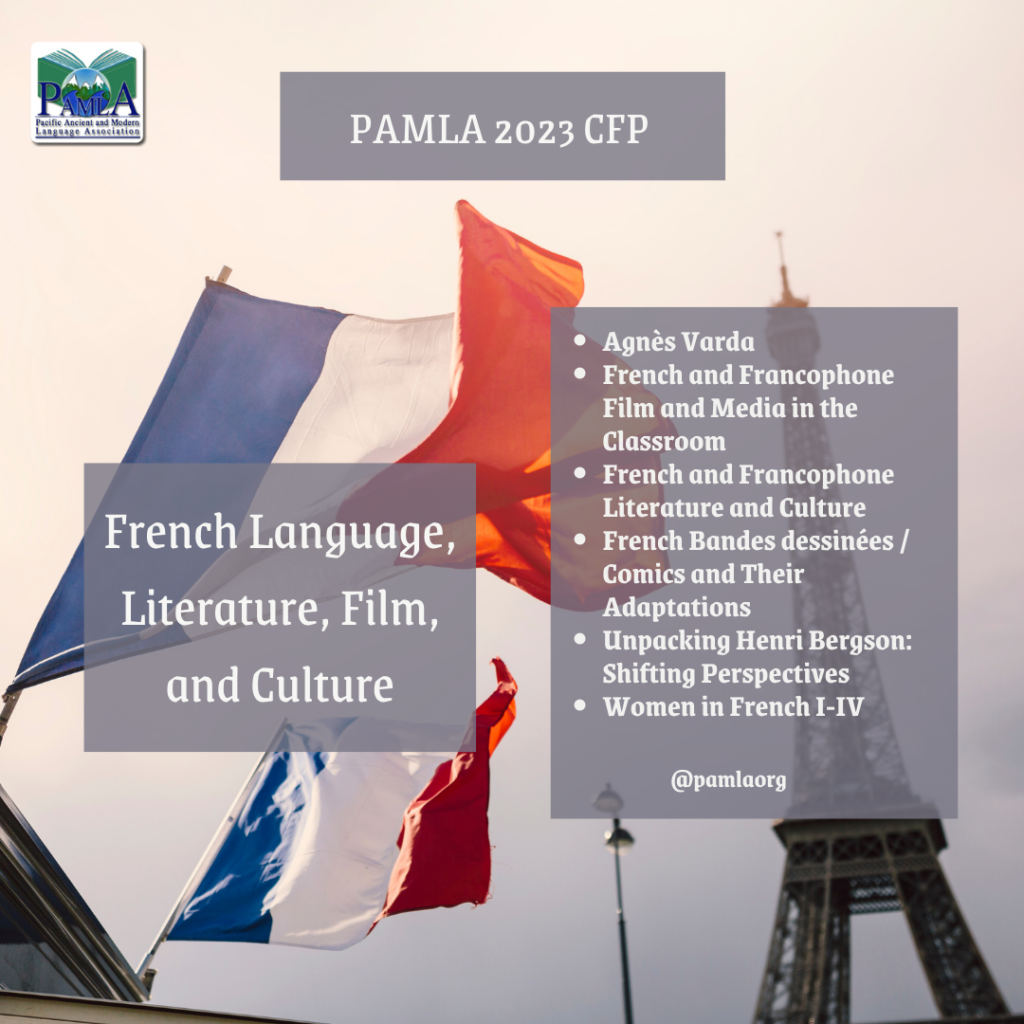 PAMLA 2023 CFP: French Language, Literature, Film, and Culture