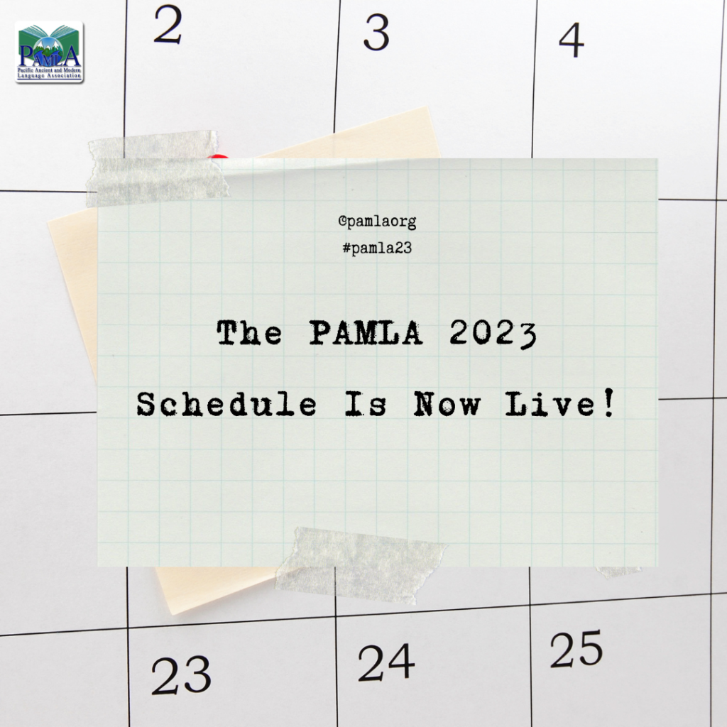 PAMLA 2023 Schedule is Live!