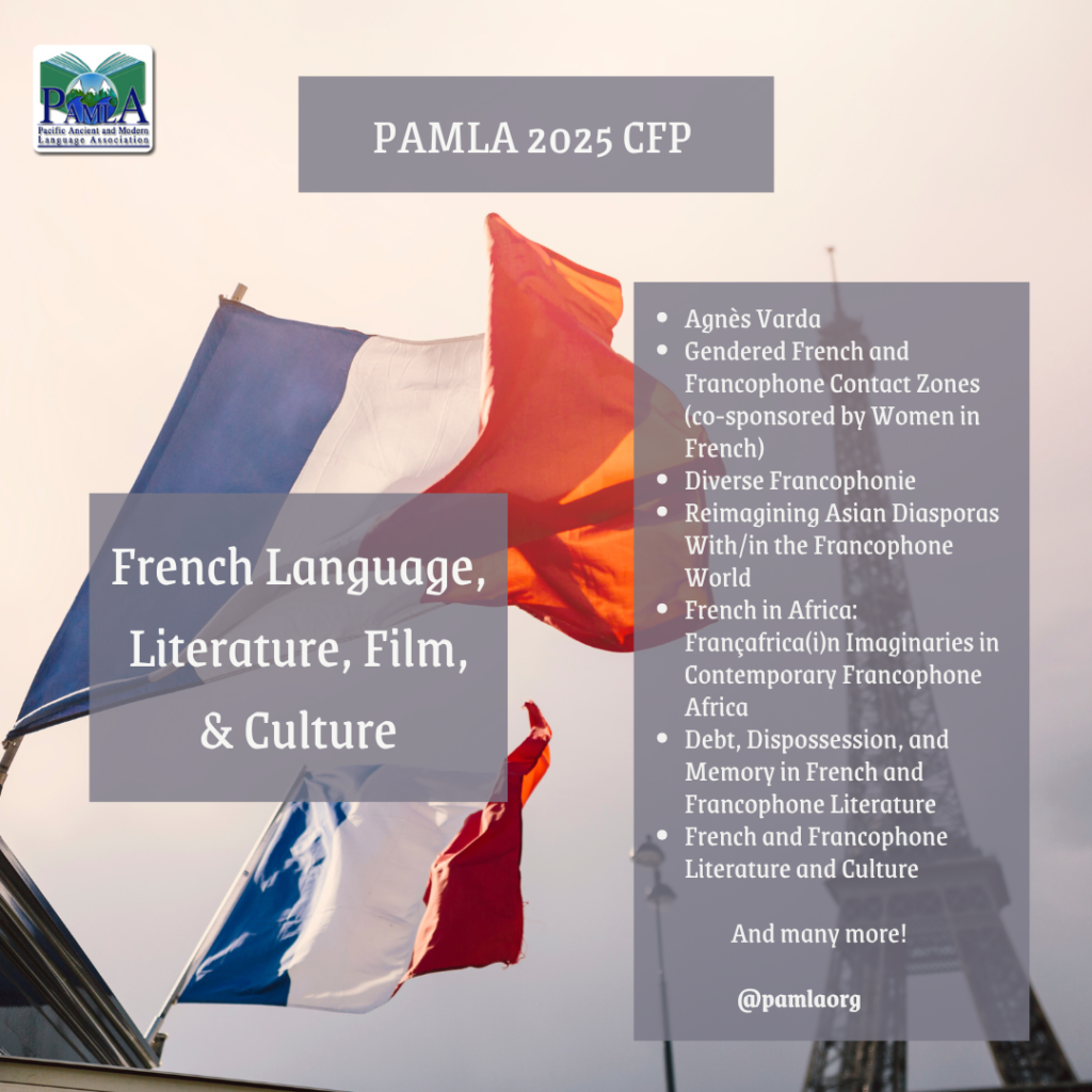 CFP PAMLA 2025: French Language, Literature and Culture