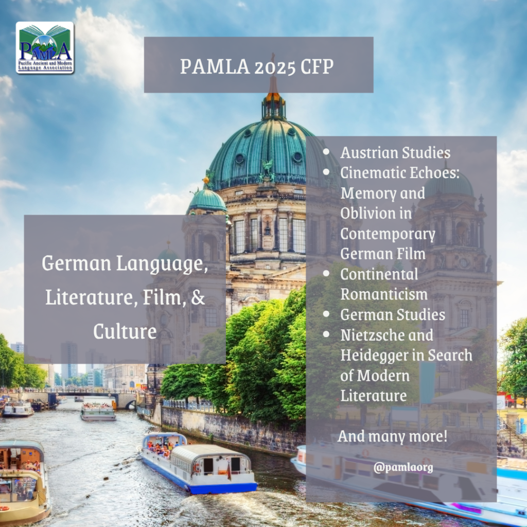 CFP PAMLA 2025: German Language, Literature and Culture