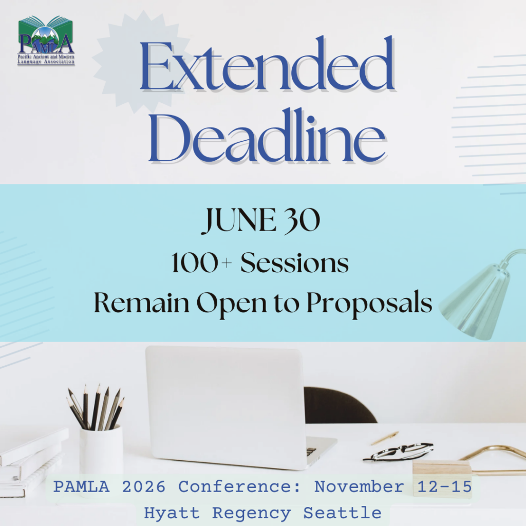 PAMLA 2026 Extended Deadline!